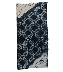 A Length of Rustic Shibori: Thick Hand Spun Cotton Yarns