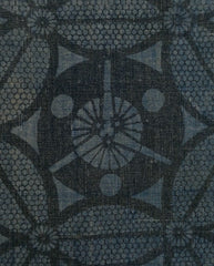 A Length of Blue-on-Blue Katazome: Faded and Worn