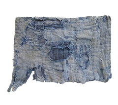 A Beautifully Faded and Battered Boro Fragment: Layers