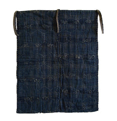 An Elaborately Sashiko Stitched Mat: Tortoise Shell Pattern