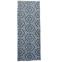 A Length of Jishiro Katazome: Tortoiseshell and Chrysanthemums