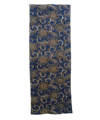 A Length of Filigree Designed Katazome: Blue, Black, Green, Orange