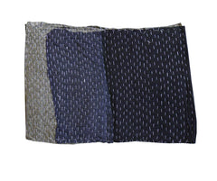 A Large Sized Boro Zokin: Sashiko Stitched