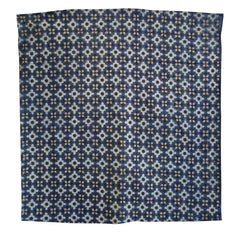 A Square of Real Ajrakh Cloth from Sindh: Complex Dyeing from Pakistan