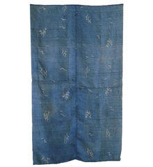 A Piece Constructed Tsumugi Silk Textile: Resist Dyed