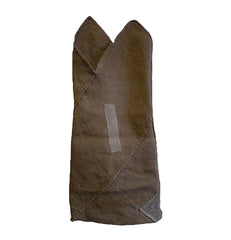 A Patched, Undyed Hemp Tsunobukuro: "Horn" Bag