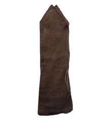 A Horn Bag or Tsunobukuro: Green Persimmon Dyed Bast Fiber