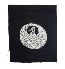 A Tsutsugaki Dyed Cloth: Crane as Roundel or Crest