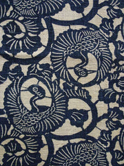 A Length of Rustic Jishiro Katazome: Tsurukame