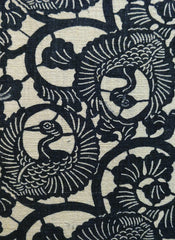 A Length of Jishiro Katazome: Blue-on-White Turtles and Cranes