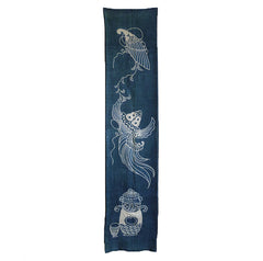 A Length of Tsutsugaki Dyed Cotton: Lyrical, Beautiful Cultural Images
