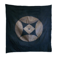 A Large Resist Dyed Furoshiki: Beautiful Graphic Image