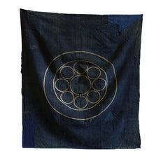 A Boro Tsutsugaki Dyed Furoshiki: Two Good Sides