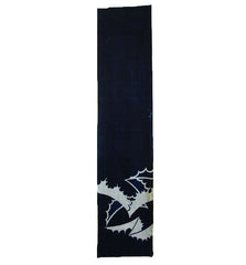 An Indigo Dyed Cotton Tsutsugaki Panel: Noshi Motif