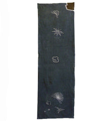 A Cotton Tsutsugaki Panel: Plum, Pine and Bamboo