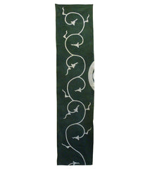 A Length of Green Dyed Cotton: Oversized Trailing Vine