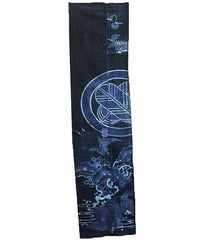 A Tsutsugaki Dyed Panel: Tsurukame, Shochikubai and Family Crest