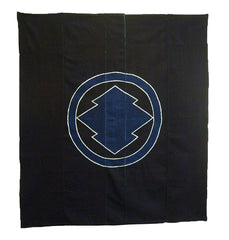 A Tsutsugaki Dyed Futon Cover: Stark, Beautifully Placed Crest