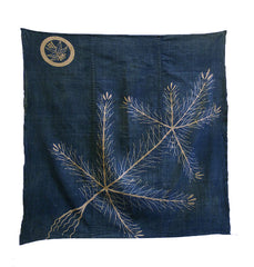 A Beautiful Tsutsugaki Furoshiki: Hand Spun Cotton