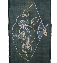 A Length of Over Dyed Tsutstugaki Cotton: Tea Ceremony Implements