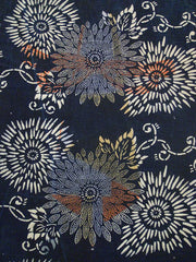 A Randomly Over-Dyed Katazome Length: Overlaid Patterns