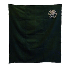 An Overdyed Furoshiki: Yellow over Blue Dye