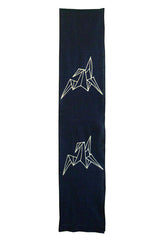 A Length of Indigo Dyed Cotton: Two Tsutsugaki Origami Cranes