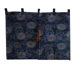 A Charming Short Noren: Katazome Curtain