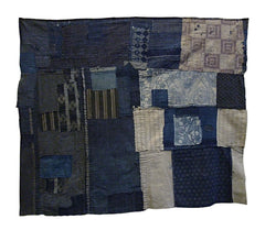 A Beautifully Composed and Constructed Boro Futon Cover: Reversible