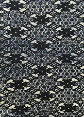 A Length of Densely Patterned Katazome Cotton: Complex Design