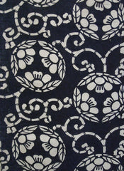 A Length of High Contrast Katazome Cotton: Playful Pattern