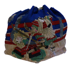 A Story Telling Piece Constructed Crepe Silk Bag: Manga-like