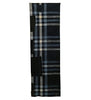 A Length of Large Scale Indigo Dyed Plaid Cotton: Patched