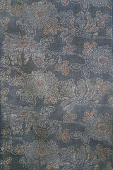 A Length of Faded, Soft Toned Katazome: Chrysanthemums