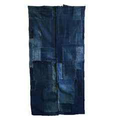 An Excellent Two Panel 19th Century Boro Textile: Hemp Stitching