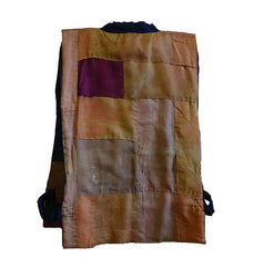 A Pieced, Padded Silk Vest: 19th Century Boro