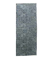 A Length of Katazome Dyed Cotton: A Lush Field of Delicately Drawn Peonies