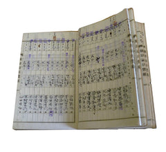 A Hand Written Old Ledger Book: Many Tabbed Sections