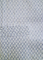 A Length of Patched Jishiro Katazome Cotton: Faint Pattern