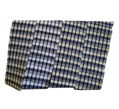 A Black and White Sakiori Obi: Fine Rag Weaving
