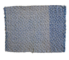 A Large and Beautifully Stitched Zokin: Faded Complex Katazome