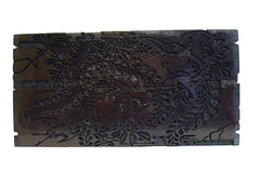 A Hand Carved Itajime Board: Cranes and Wisteria