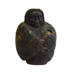 A Meiji Era Carved Wooden Daruma: The "Father" of Zen Buddhism