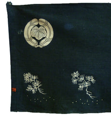 A Tsutsugaki Dyed Length: Young Pines in Over Dyed Indigo