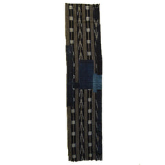 A Patched Length of Kasuri Cotton: Abstracted Arrow Feathers
