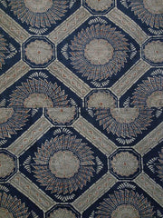 A Pieced Length of Elaborately Dyed Katazome Cotton: Colors