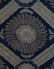 A Length of Intricately Designed Katazome Cotton: Complex Pattern