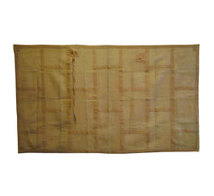 A Yellow Dyed Hemp or Ramie Buddhist Kesa: 7 Column