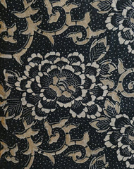 A Length of Katazome Dyed Cotton: Lush Peonies