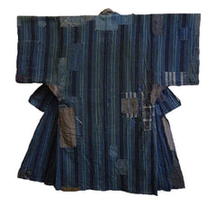 An Antique Cotton Boro Yogi: Hand Spun Cotton